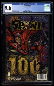 Spawn #100 CGC NM+ 9.6 White Pages Newsstand Variant McFarlane Art!