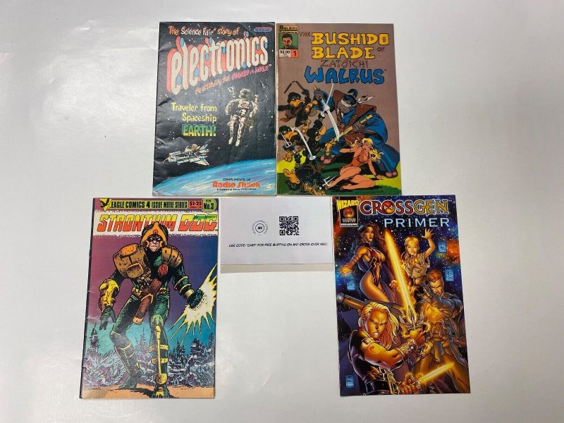 4 SOLSON comic books Electronics Bushido Blade #1 Strontium #3 CrossGen 31 KM7