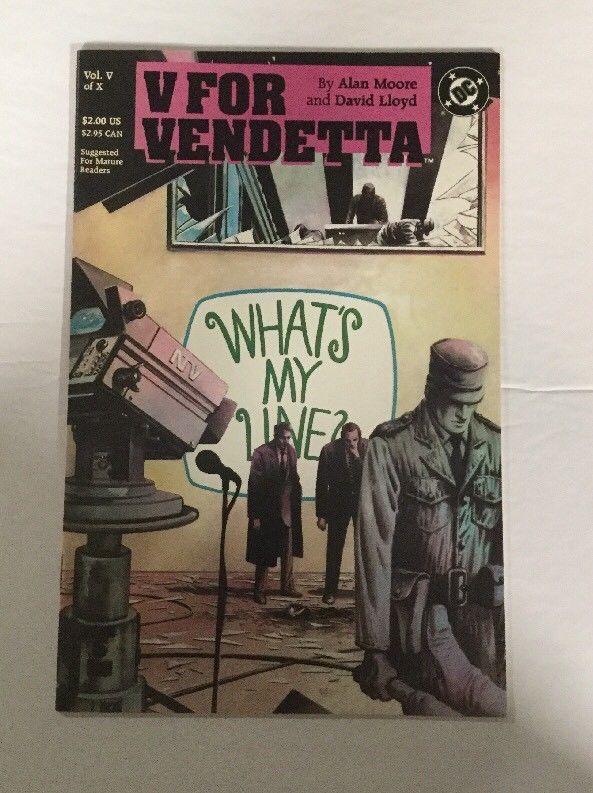 V For Vendetta #5 NM Near Mint 1st Print DC Comics Alan Moore David Lloyd