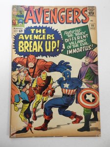 The Avengers #10 (1964) VG- Condition moisture stains