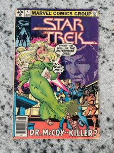 Star Trek # 5 VG Marvel Comic Book Spock Captain Kirk USS Enterprise 5 J880