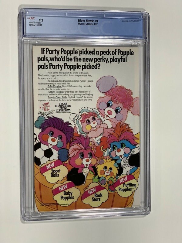 SilverHawks 1 cgc 9.2 newsstand edition marvel 1987 