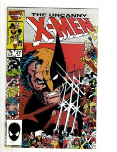Uncanny X-Men # 211 NM Marvel Comic Book Wolverine Angel Beast Phoenix Hulk UD1