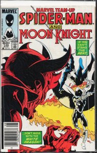 Marvel Team-Up #144 Newsstand Edition (1984) Moon Knight