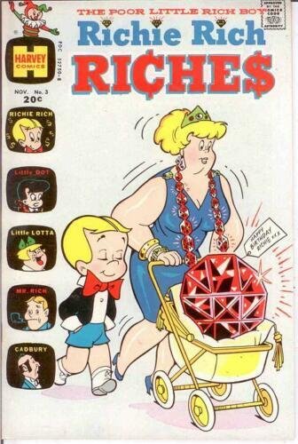 RICHIE RICH RICHES (1972-1982) 3 VF+  November 1972 COMICS BOOK 