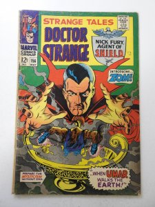 Strange Tales #156 (1967) VG- Condition indentations fc, ink fc