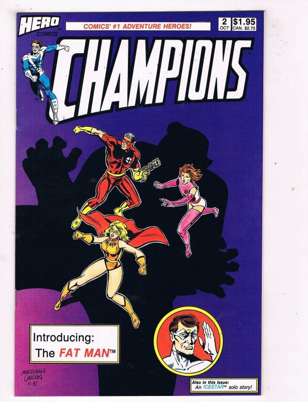 Champions #2 VF Hero Comics Copper Age Comic Book Oct 1987 DE47 AD33