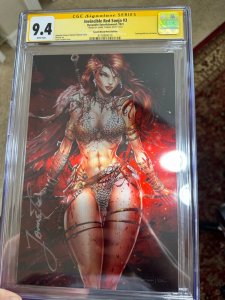 Invincible Red Sonja #3 Tyndall Variant Cover B Virgin Wraparound CGC SS 9.4 