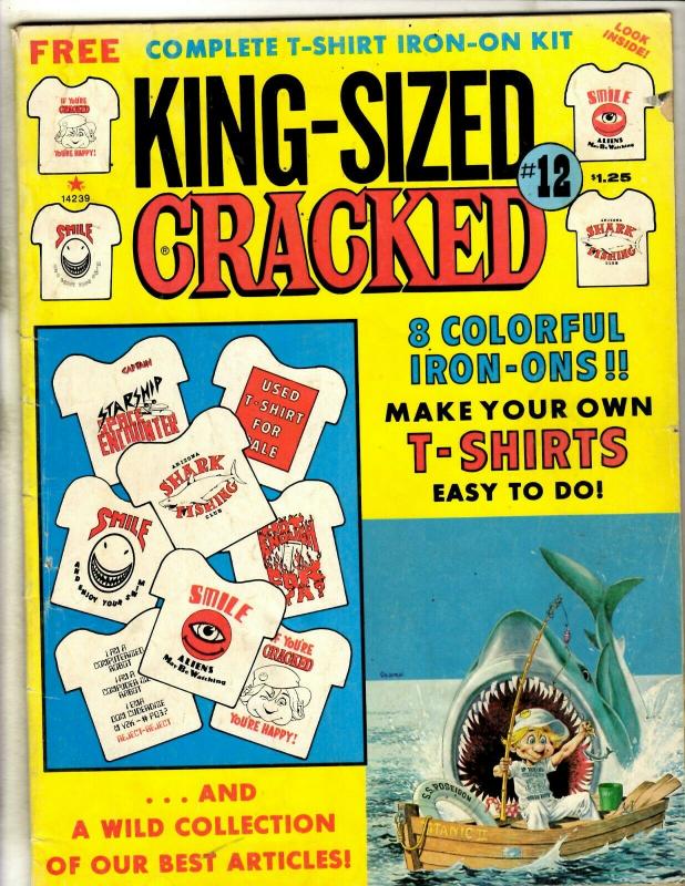 5 Cracked Magazines King Size Cracked #12 Cracked #174 180, 1982 1992 Humor J342