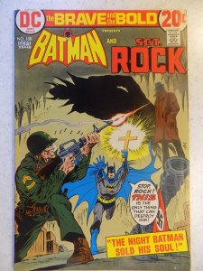 BRAVE AND THE BOLD # 108 SGT ROCK BATMAN JIM APARO ART NICE