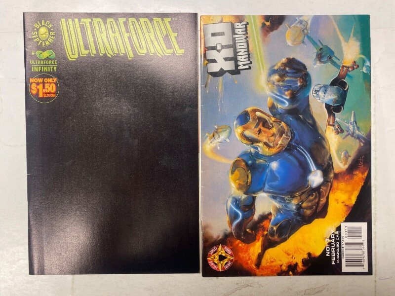 4 MARVEL comic books Ultraforce X-O Manowar #1 Database #1 Dreadstar #3 36 KM40