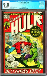 Incredible Hulk #155 CGC Graded 9.0