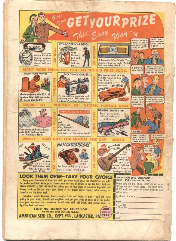 Blue Bolt Adventures #104  1950 - Star  -G - Comic Book