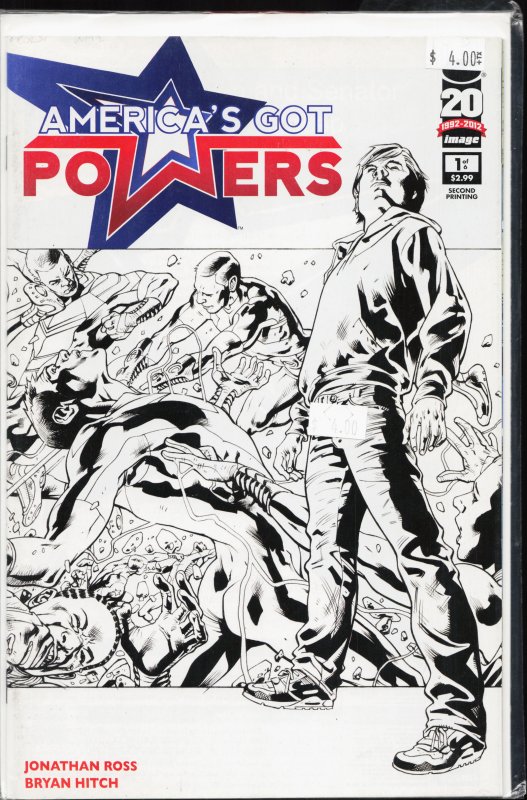 America's Got Powers #1 Second Print Cover (2012)