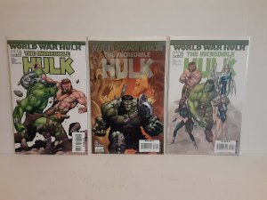 THE INCREDIBLE HULK #107, 108 AND 109 - WORLD WAR HULK - FREE SHIPPING