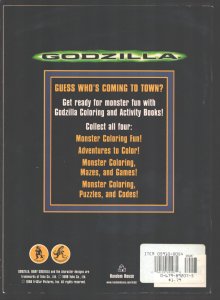 Godzilla Color & Activity Book #  1984 - Randon House  -VF - Comic Book
