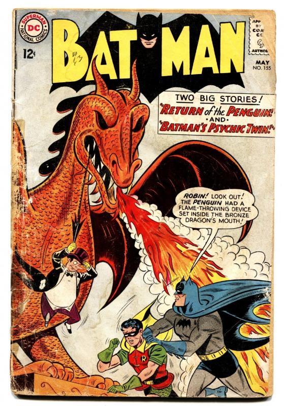 BATMAN #155 comic book 1963-ROBIN-RETURN OF THE PENGUIN-DC