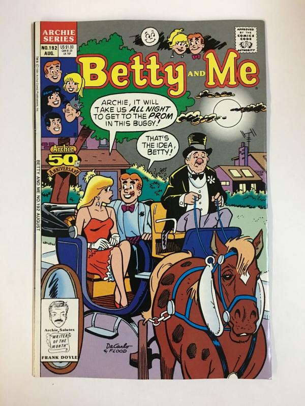 BETTY & ME (1965-    )192 VF-NM Aug 1991 COMICS BOOK 