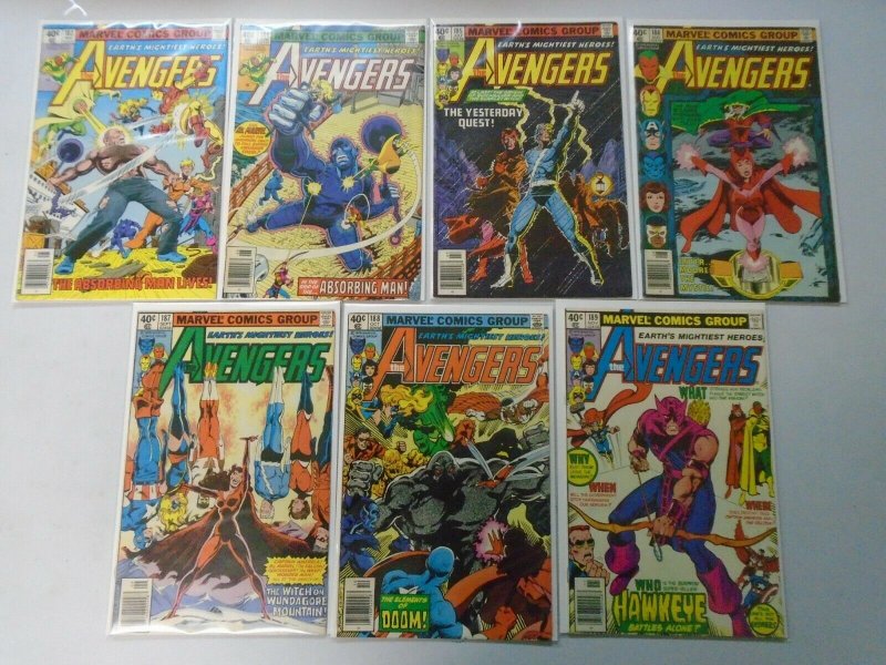 Bronze age Avengers lot 14 different 40c covers from #183-198 6.0 FN (1979-80)