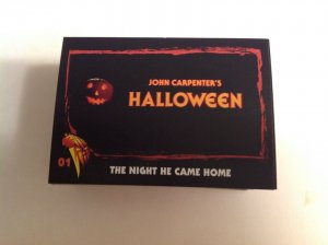 Fright Rags Halloween 78 trading card complete set parallels & stickers movie