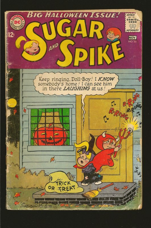 DC Comics Sugar and Spike No 55 November 1964 see note for condition issues