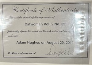 (2006) CATWOMAN #55 SIGNED by ADAM HUGHES w/COA!