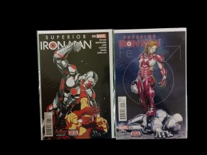 Superior Iron Man #1-9 Run Lot Marvel Comics 2015 VF