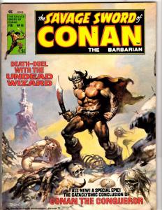 Lot Of 2 Savage Sword Of Conan Curtis Marvel Magazines # 9 10 Red Sonja Kull J29