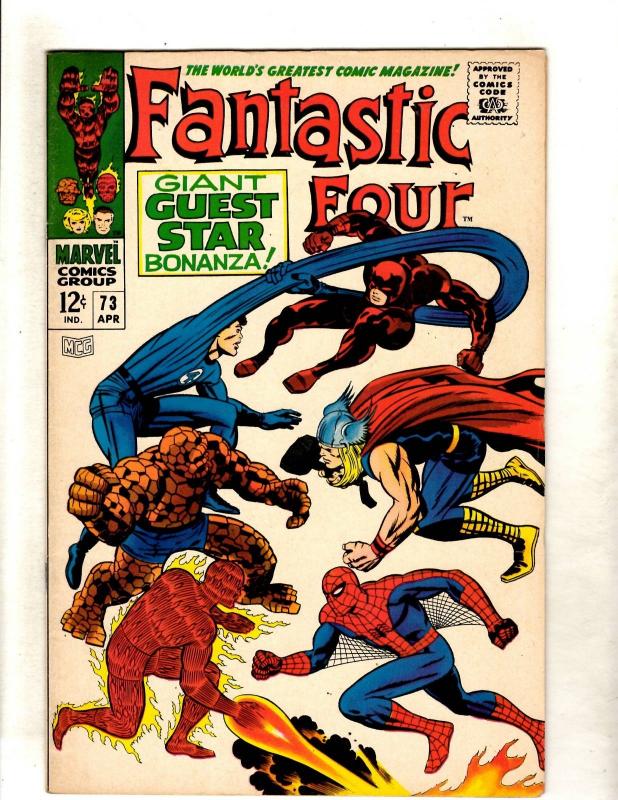 Fantastic Four # 73 NM- Marvel Comic Book Dr. Doom Human Torch Thing FM3