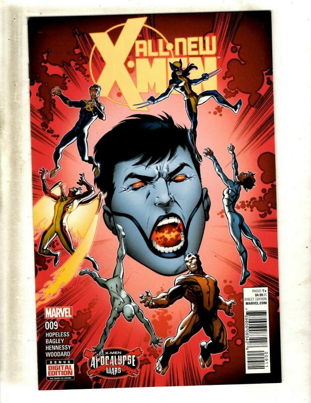 9 All New X-Men Marvel Comic Books # 1 2 3 4 5 6 7 8 9 Gambit Wolverine CJ18