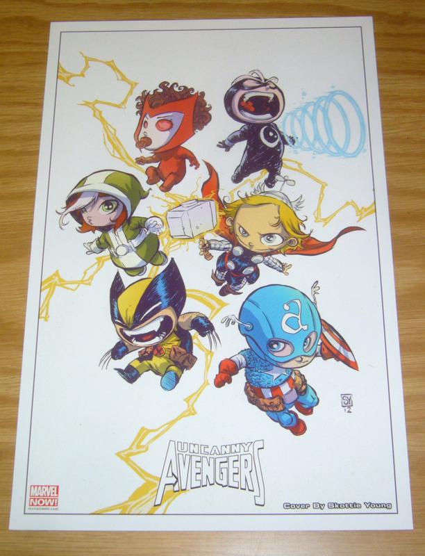 Uncanny Avengers print by Skottie Young - marvel - wolverine - captain america