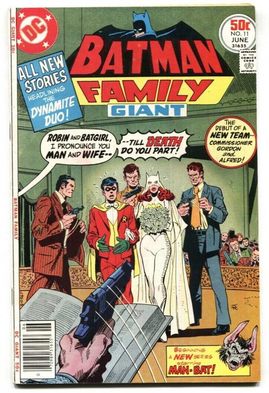 Batman Family #11 Batgirl marries Robin! DC 1977 comic