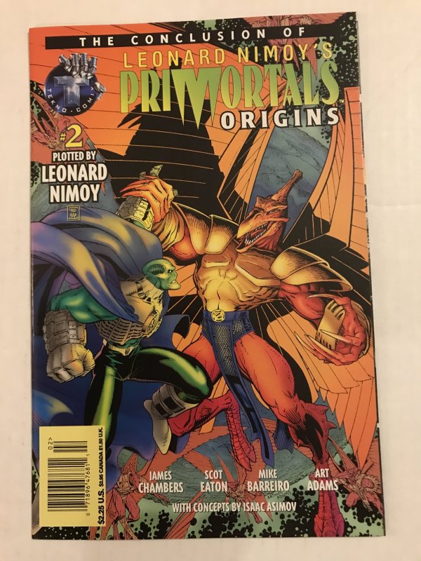 PRIMORTALS ORIGINS #2 : Tekno 1995 NM-; Newsstand Variant, Leonard Nimoy