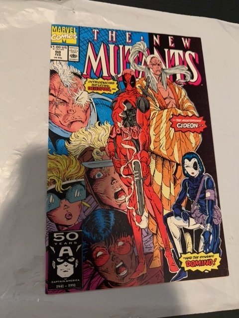 NEW MUTANTS 98 1st Appearance of DEADPOOL, Marvel Key First App Domino Cable