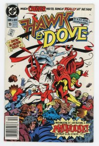 Hawk and Dove #19 (1989 v3) Creeper Newsstand NM-