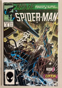 Web of Spider-Man #31 Direct Marvel 1st Series (8 VF) Kraven's Last Hunt (1987)