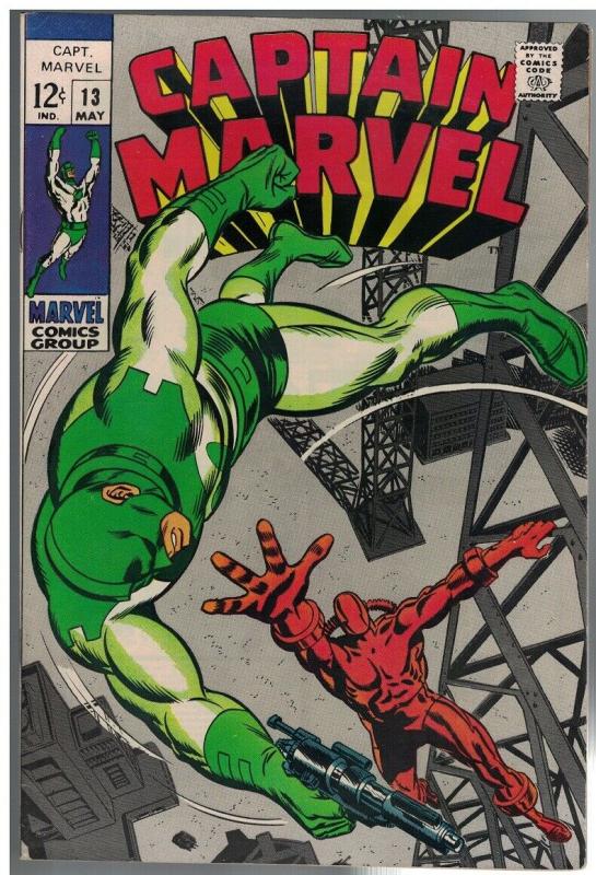 CAPTAIN MARVEL 13 FN+ May 1969