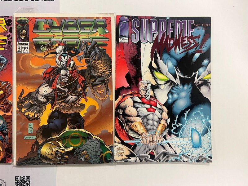 4 Image Comics Supreme # 15 + Cyber Force # 1 3 + Nightstrike # 1 65 JS30