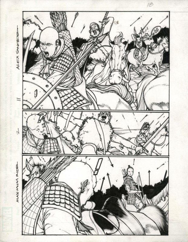 Mulan One Shot page 18 Published art by ALEX SANCHEZ Disney