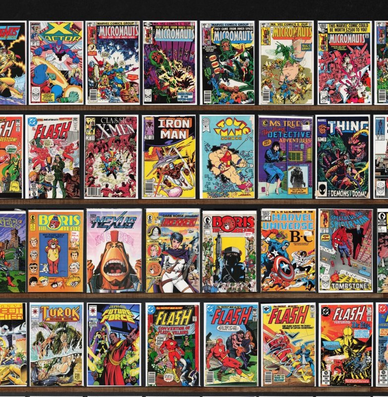 Huge Lot 140+ Comics with Manhunter, The Flash, Micronauts & More!