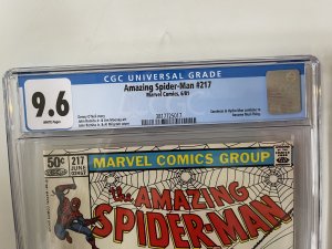 Amazing Spider-Man #217 CGC 9.6 - Newsstand - 1st App Mud-Thing