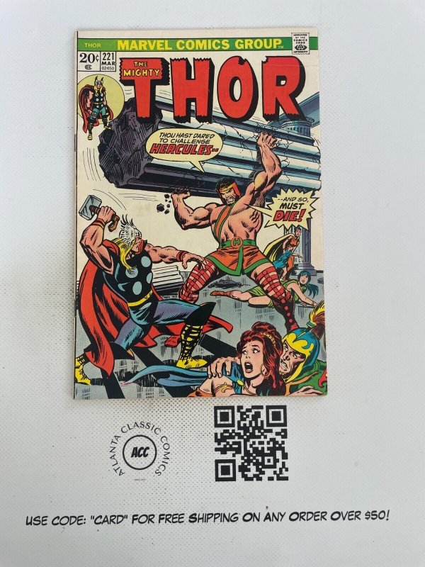 The Mighty Thor # 221 VF/NM Marvel Comic Book Loki Avengers Odin Asgard 10 SM13