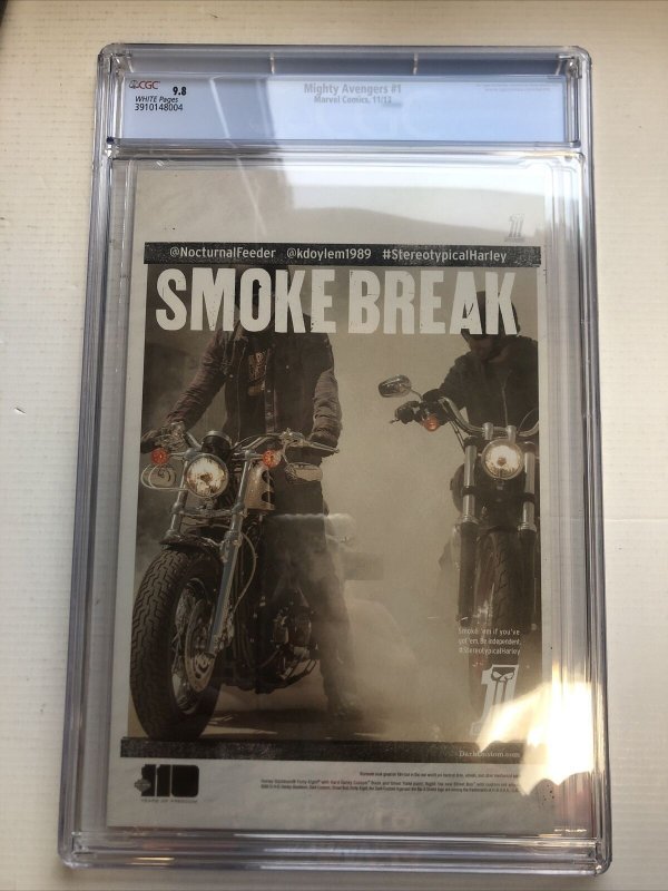 Mighty Avengers #1 CGC 9.8(Al Ewing Story) 2013 - White Pages