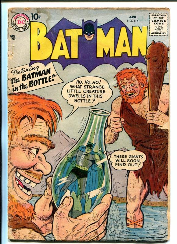 Batman #115 1958-DC-Batman In A Bottle-FR