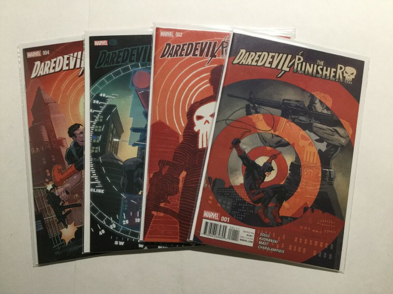 Daredevil Punisher 1-4 1 2 3 4 Lot Run Set Near Mint Nm Marvel