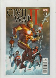 Civil War II #0 VF/NM 9.0 Marvel Comics 2016 Rob Liefeld Hastings Variant