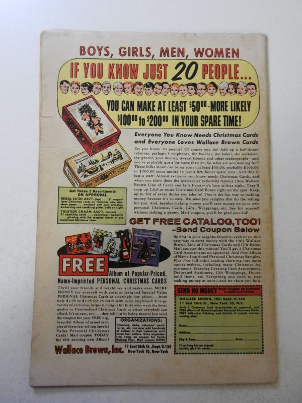 Strange Tales #124 (1964) FN Condition! rust on top staple, small tape pull fc