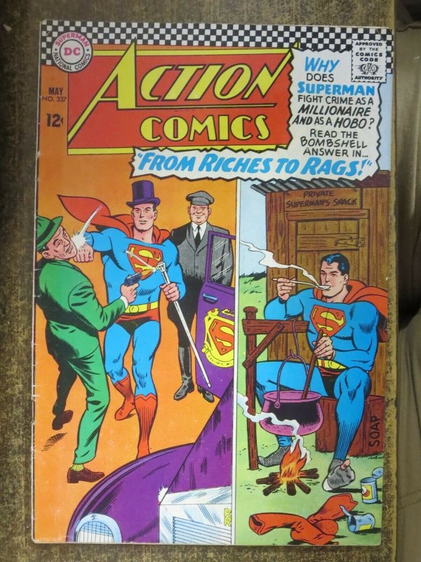 ACTION COMICS #337 (DC,5/1966)  VERY GOOD (VG) Silver Age Superman! 