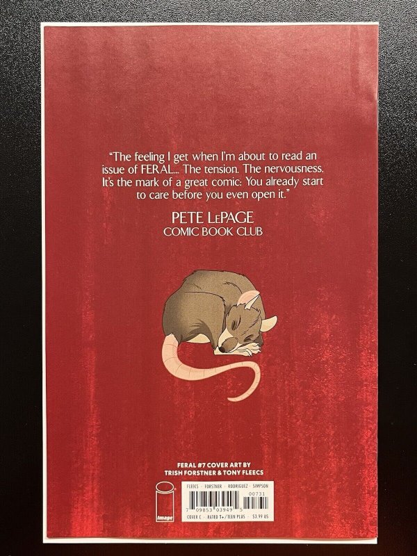 FERAL #7 1:10 FLEECS & FORSTNER VAR IMAGE COMICS 2024 NM IN-HAND PROSHIPPER