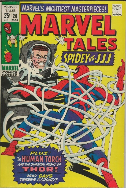 Marvel Tales #20 ORIGINAL Vintage 1969 Reprints ASM Spiderman 25 J Jonah Jameson 